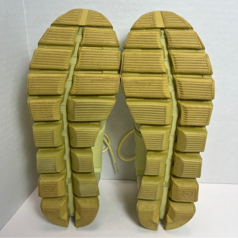 On Cloud X Women’s Size 10.5 Running Shoes Glade Citron Yellow Helion Training - Picture 13 of 16